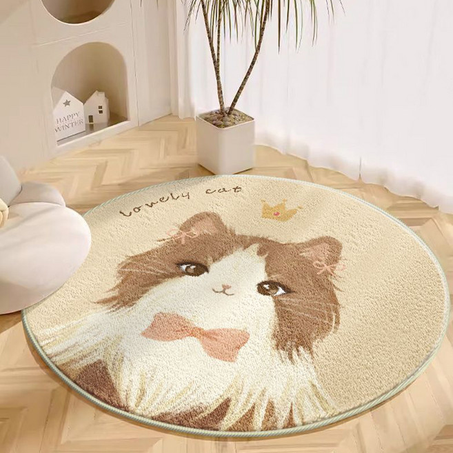 다다랜드 파스텔톤 원형 러그