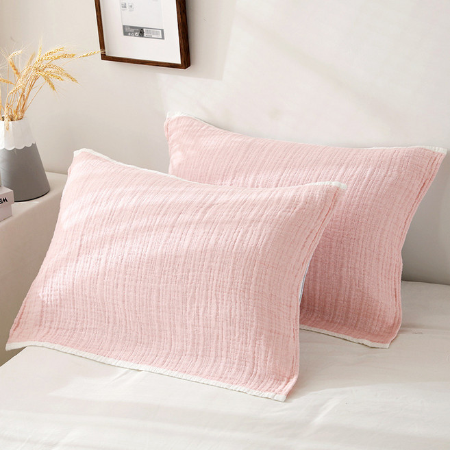 씨엠케이 거즈 파스텔 밴딩형 베개커버