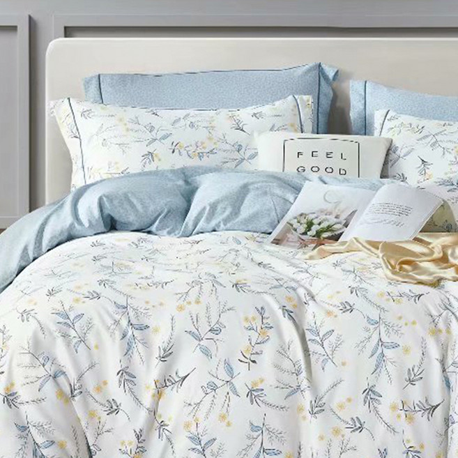 J-bedtime 床寢時光 萊賽爾天柔絲花款美式枕套 G7623-1