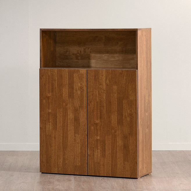 사월의가구 브루노 모어 3단 E0 높은 수납장 오픈, 브라운