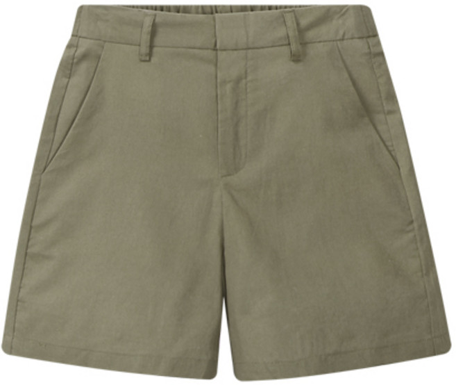 레몬소울 여성용 통기성 라가 린넨 뒷밴딩 3부 반바지