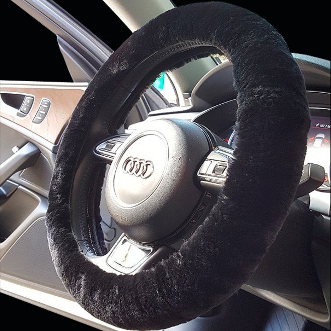 이십이도 자동차 겨울 핸들커버, 블랙