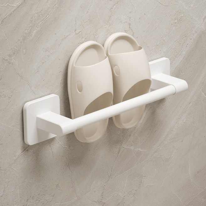 리빙공감 무타공 알루미늄 거실화 욕실화 수건걸이, 화이트, 1개