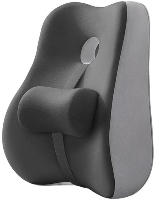 SUNORO 可調節座椅護腰靠墊, 雙拼灰色