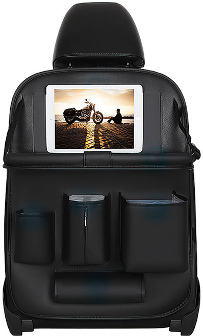 上手家居 椅背收納袋/汽車收納, 黑色, 1個