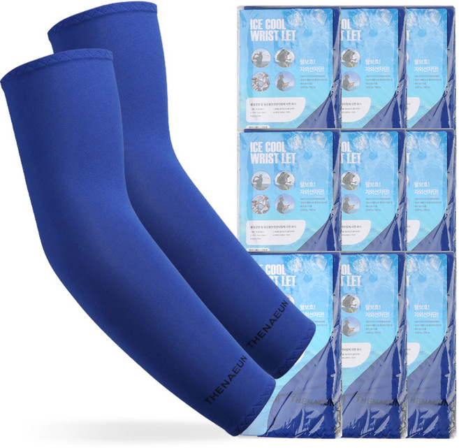 더나은 3D 입체 아이스 쿨토시 10p, 블루, 1세트