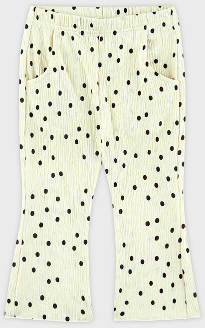 마리앤모리 여아용 도트 체크 부츠컷 레깅스
