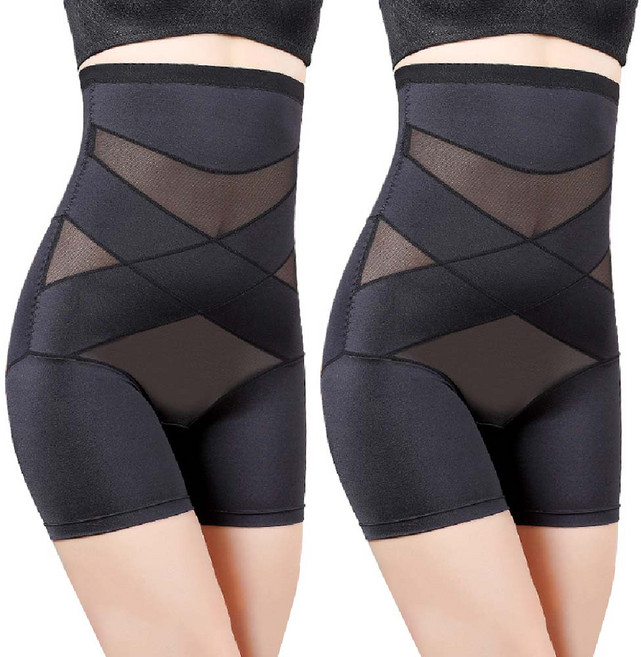 화영블루핀 하이웨이스트 사각 바디쉐이퍼 보정속옷 2p