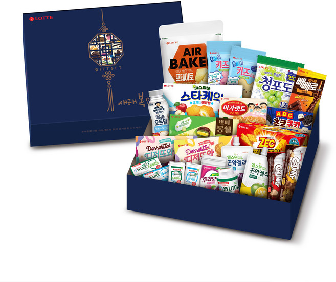 롯데제과 임직원용 과자선물세트, 1세트, 과자캔디류 22종