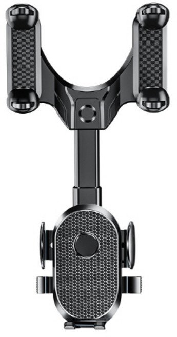 조인메이드 백미러 휴대폰 거치대, 1개, 블랙