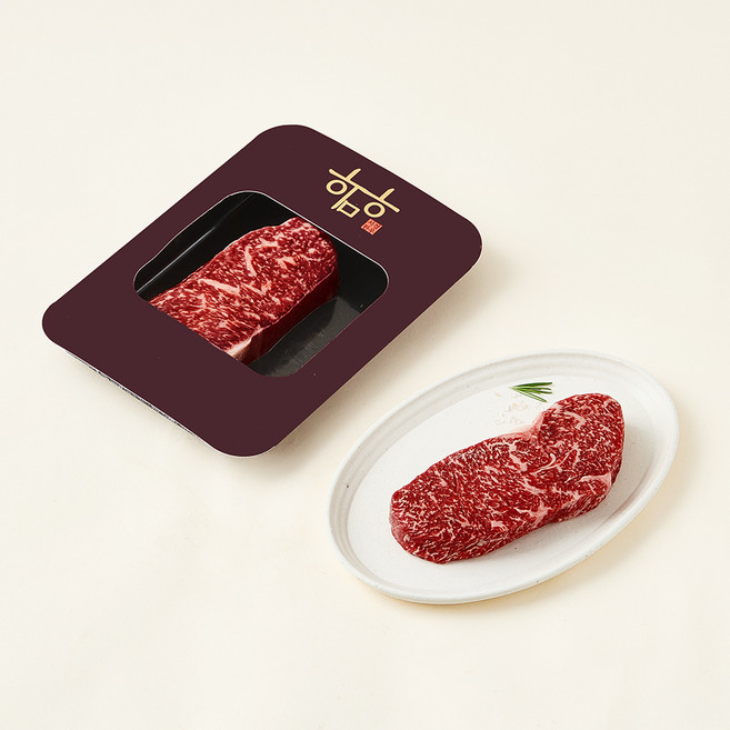 우미우 한우 채끝 1++등급 (7) 구이용 (냉장), 200g, 1개