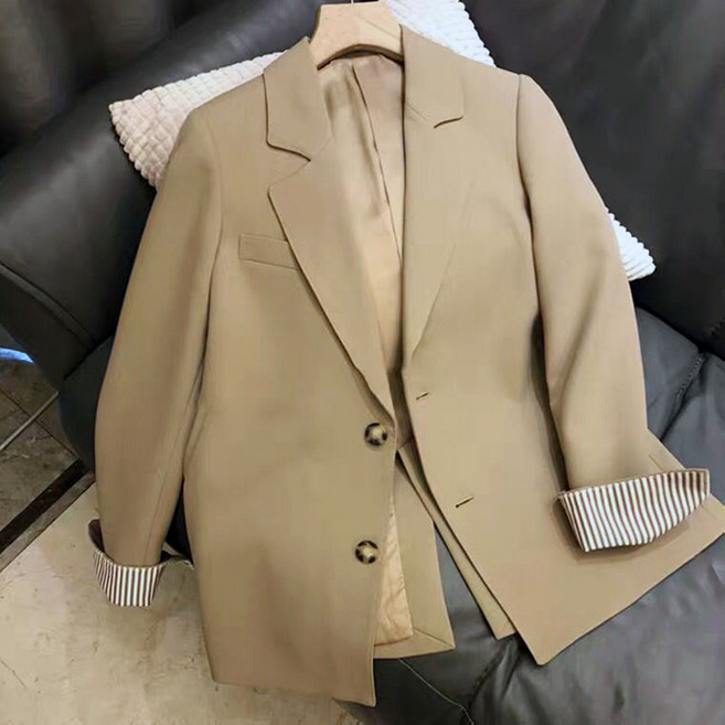 Goodif 女款牛津風休閒西裝外套