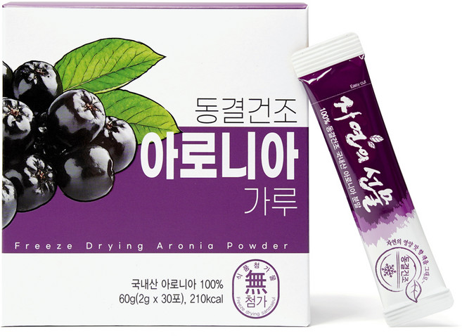 산마을 동결건조 아로니아 가루 30p, 1개, 60g