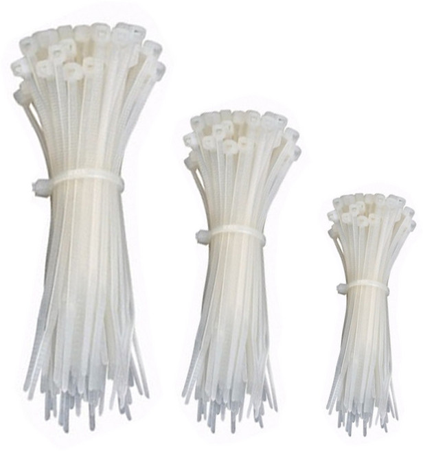 아이메이트 케이블 타이 대 100p + 중 100p + 소 100p 세트, 1세트, 화이트