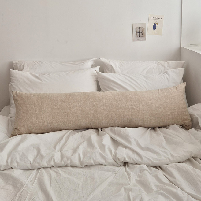 아임리빙 국내제조 세미화이바 코스모 다용도 바디필로우, 베이지