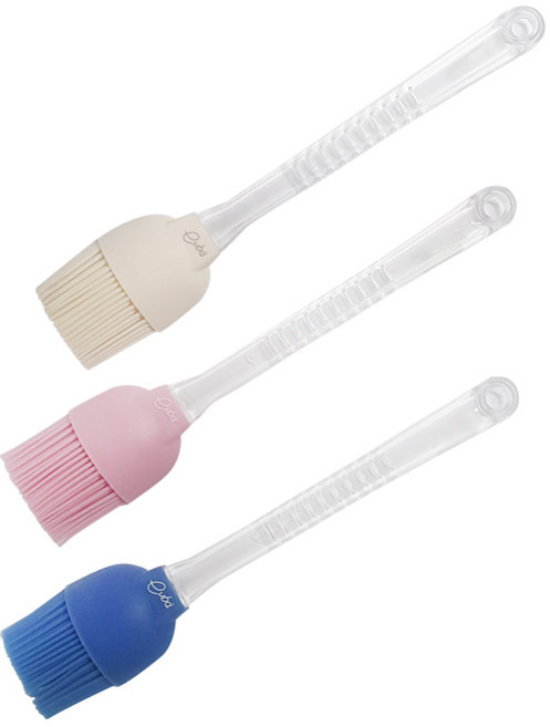 에바 실리콘 붓, 아이보리 + 핑크 + 블루, 1세트
