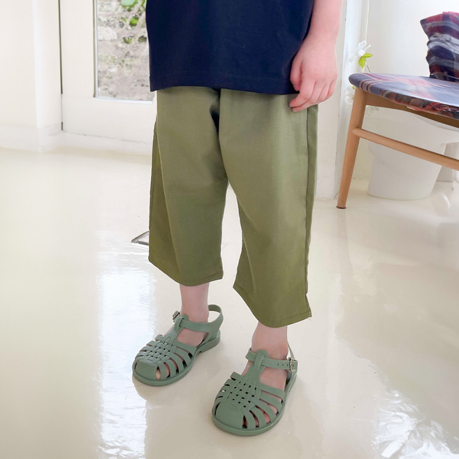 아도르베베 아동용 린넨 팡팡 배기 팬츠