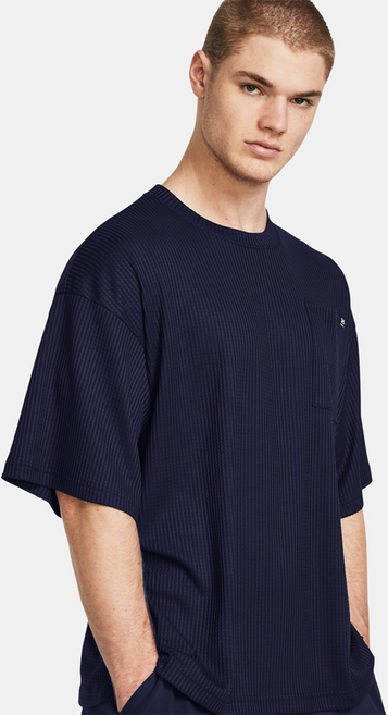 언더아머 남성용 UA 라이벌 와플 크루 티셔츠 1383106-410