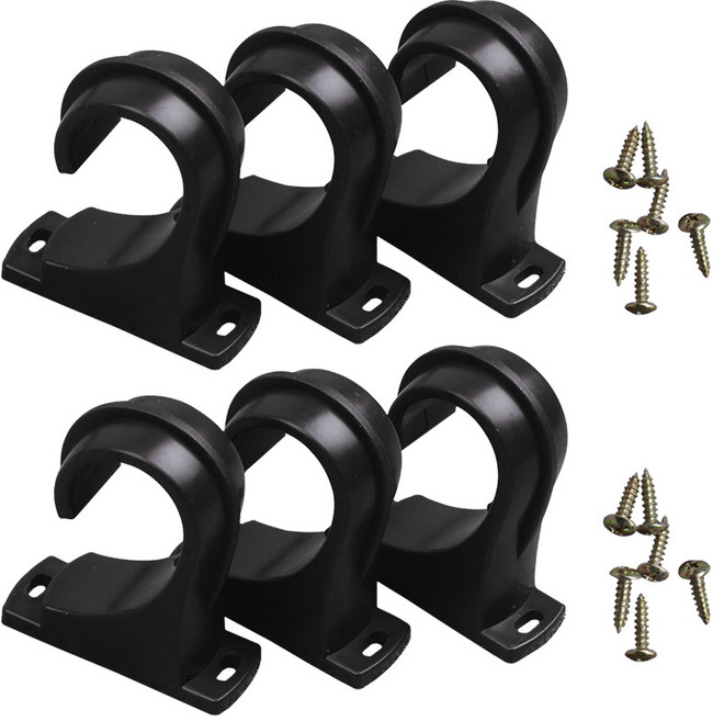 준앤컴파니 봉브라켓 35mm 3p, 블랙, 2개
