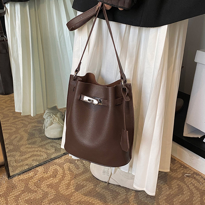 소리달 여성용 민민 버킷 복조리 스타일 숄더 크로스백