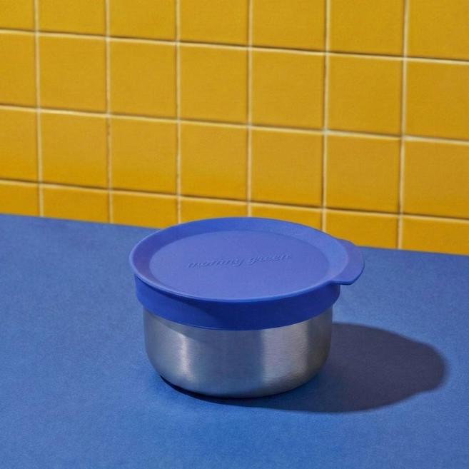 마미그래 이유식 스텐 밀폐 멀티볼, Blue 블루베리, 1개, 270ml