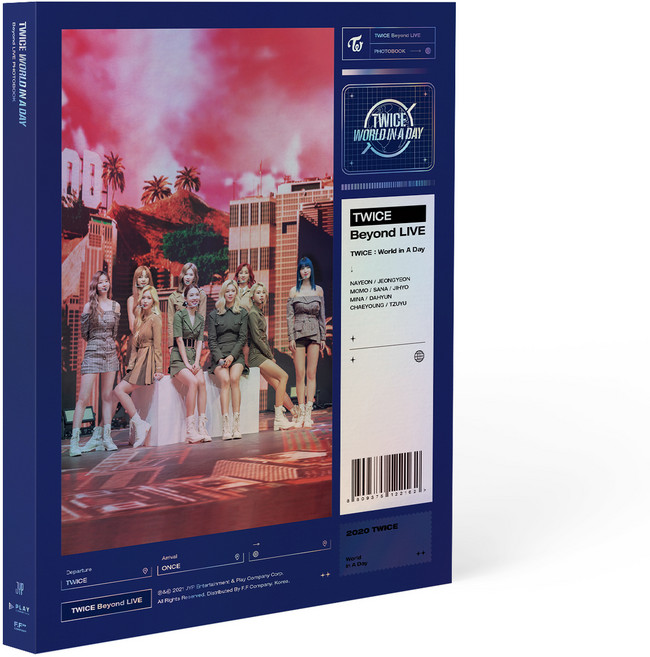 트와이스 BEYOND LIVE TWICE WORLD IN A DAY PHOTOBOOK, 포토북 + 포토카드(10종) + 포스터, 혼합색상
