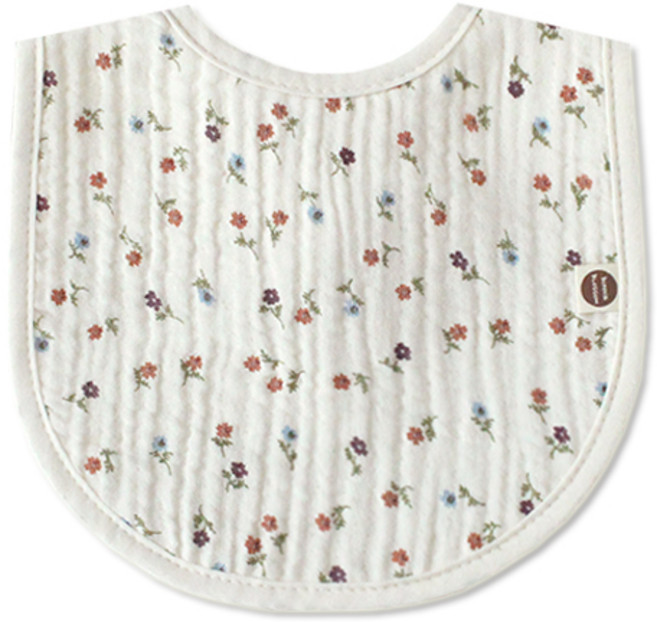 바니블라썸 나염거즈 턱받이, 혼합색상, 1개, 1매