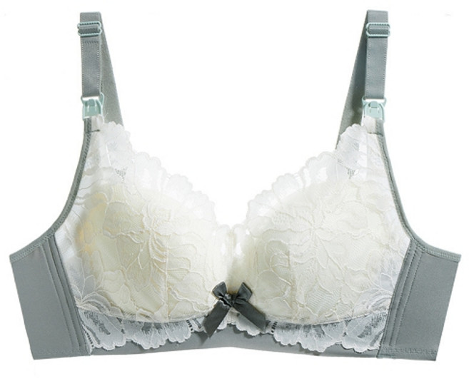 더블유비비 꽃무늬 플라워 클립형 브라 WBA123 + 고정끈 + 고정클립 세트