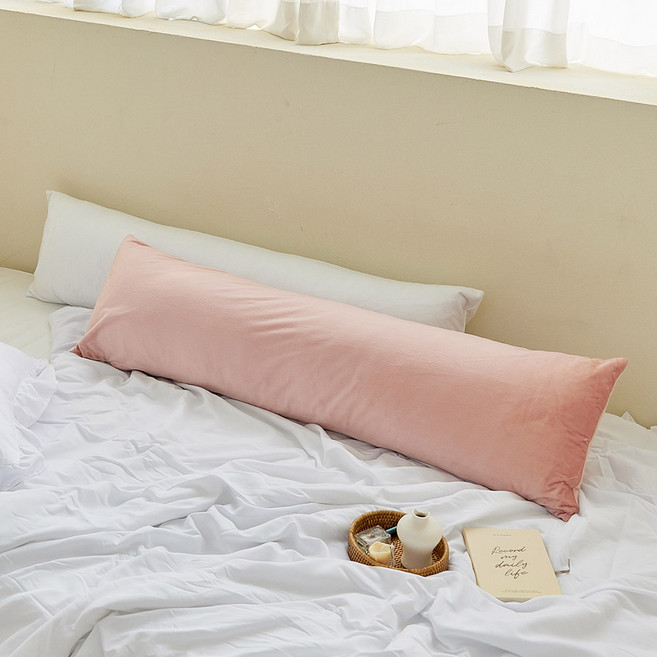 아임리빙 극세사 카라멜 다용도 바디필로우, 인디핑크