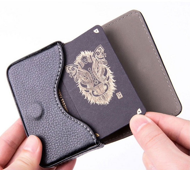 아펙토 베이직 PU레더 마그네틱 명함지갑