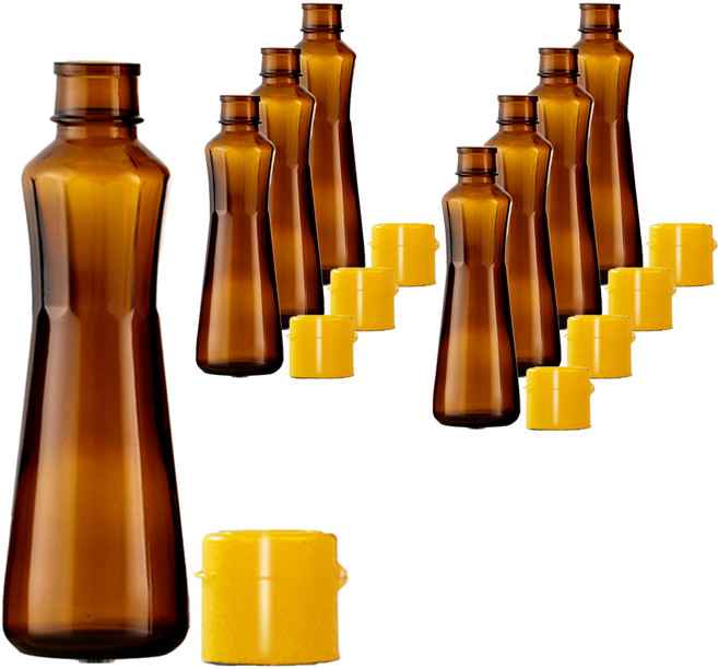 mir 棕色單觸式麻油瓶 300ml, 8入