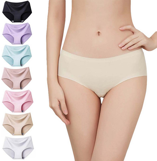 2Estar 每日無縫線無痕內褲7件組, 混合色