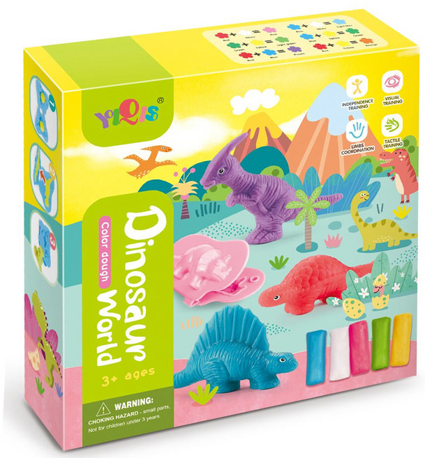 YIQIS 역할놀이플레이시리즈 유아용 클레이, 혼합색상, 1kg, 1개