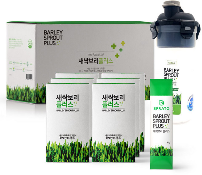 스프라토 새싹보리 플러스 60g x 6p + 텀블러, 360g, 1세트