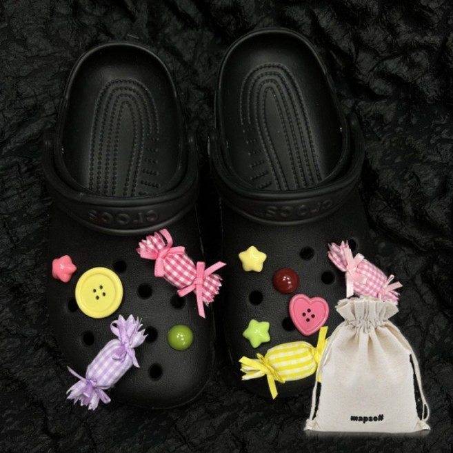 Mabso Shop Sweet Candy Pop 鞋飾 11件 + 收納袋套組