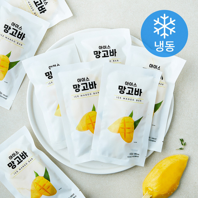 이안 아이스 망고바 (냉동), 10개, 60g