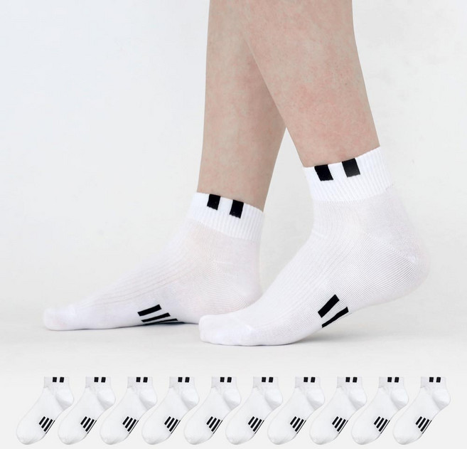 이지레그 남성용 보드 골지 단목 양말 10족 세트