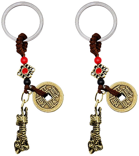 리빙다 12지엽전 행운 키링, 호랑이, 2개