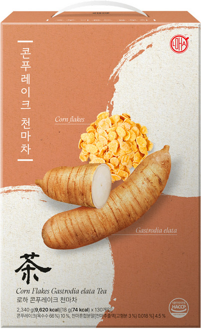 韓國 LOHA 玉米片天麻茶, 18g, 1個, 130入