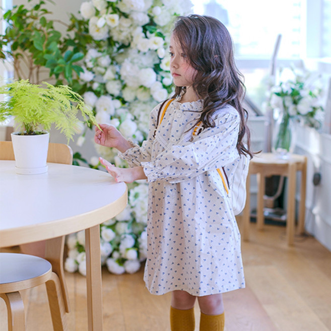 고잉키즈 여아용 잔잔도트 원피스