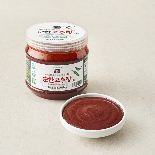 담가 전통식품 인증 오이고추로 만든 아삭오이 순한 고추장, 1kg, 1개
