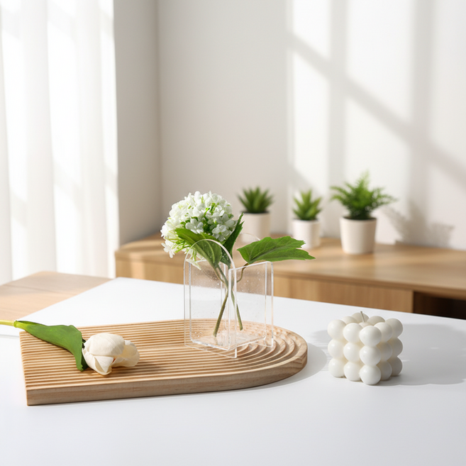 조인메이드 아크릴 꽃병 센터피스 화병, 미니