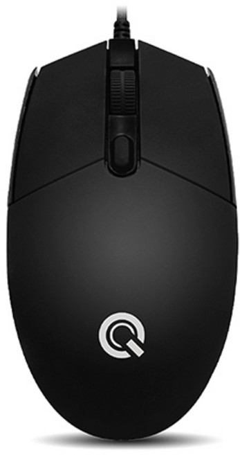 큐센 USB 유선마우스, GP-M500, 블랙