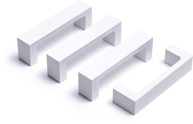 손잡이세상 체어맨 P64 화이트 손잡이 4p + 전용피스 8p, 1세트