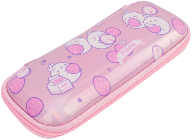 윙하우스 몰랑이 딸기 EVA 필통 ML0012, 퍼플, 1개