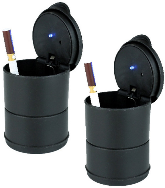 어반카 블럭 LED 재떨이 2p, 블랙, 1개