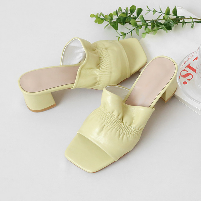 데일리슈 여성용 폴라닌 슬리퍼힐