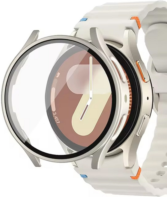 아이엠판다 갤럭시워치 액정보호 하드 풀커버 케이스, 스트라이트