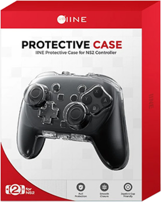 이이네 닌텐도 스위치2 프로콘 크리스탈 하드쉘 케이스, 투명, 1개, L1237