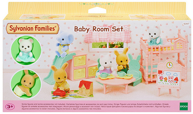 실바니안패밀리 파스텔 베이비 룸 피규어, 1개